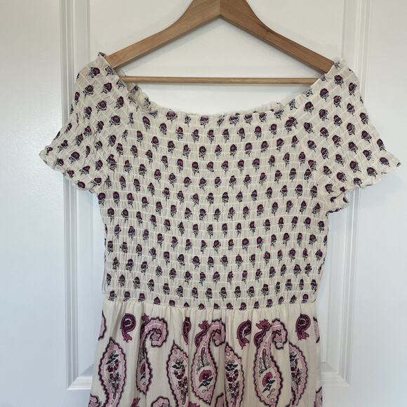 BPC Bonprix Collection Women's Maxi Dress Size L Paisley Boho Cottage Prairie - Picture 6 of 9